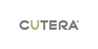 The image shows the logo for CUTERA with the letter U in green and the rest of the letters in gray on a white background, reflecting the brand’s association with advanced laser parts technology.