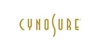 Cynosure logo with the brand name in gold, stylized uppercase letters on a white background. The S is uniquely shaped with a curved line, subtly reflecting the precision often associated with laser parts.
