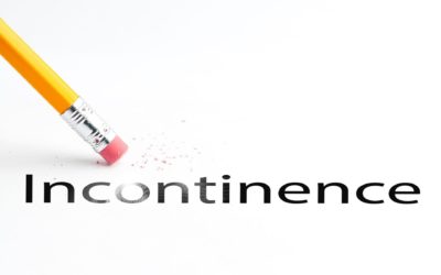 image of eraser erasing the word incontinence