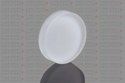 An Elite Resonator Opaque Diffuser is standing upright on a reflective surface, with a patterned background that repeatedly reads Laser Service Solutions in gray and red.